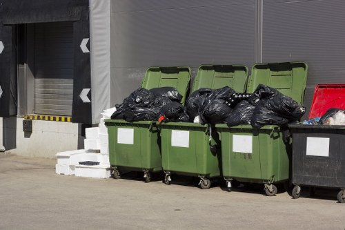 Industrial waste being safely removed